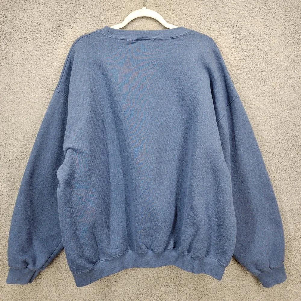 Vintage Walt Disney Studios Winnie the Pooh Sweatshirt Blue XXL Made in USA